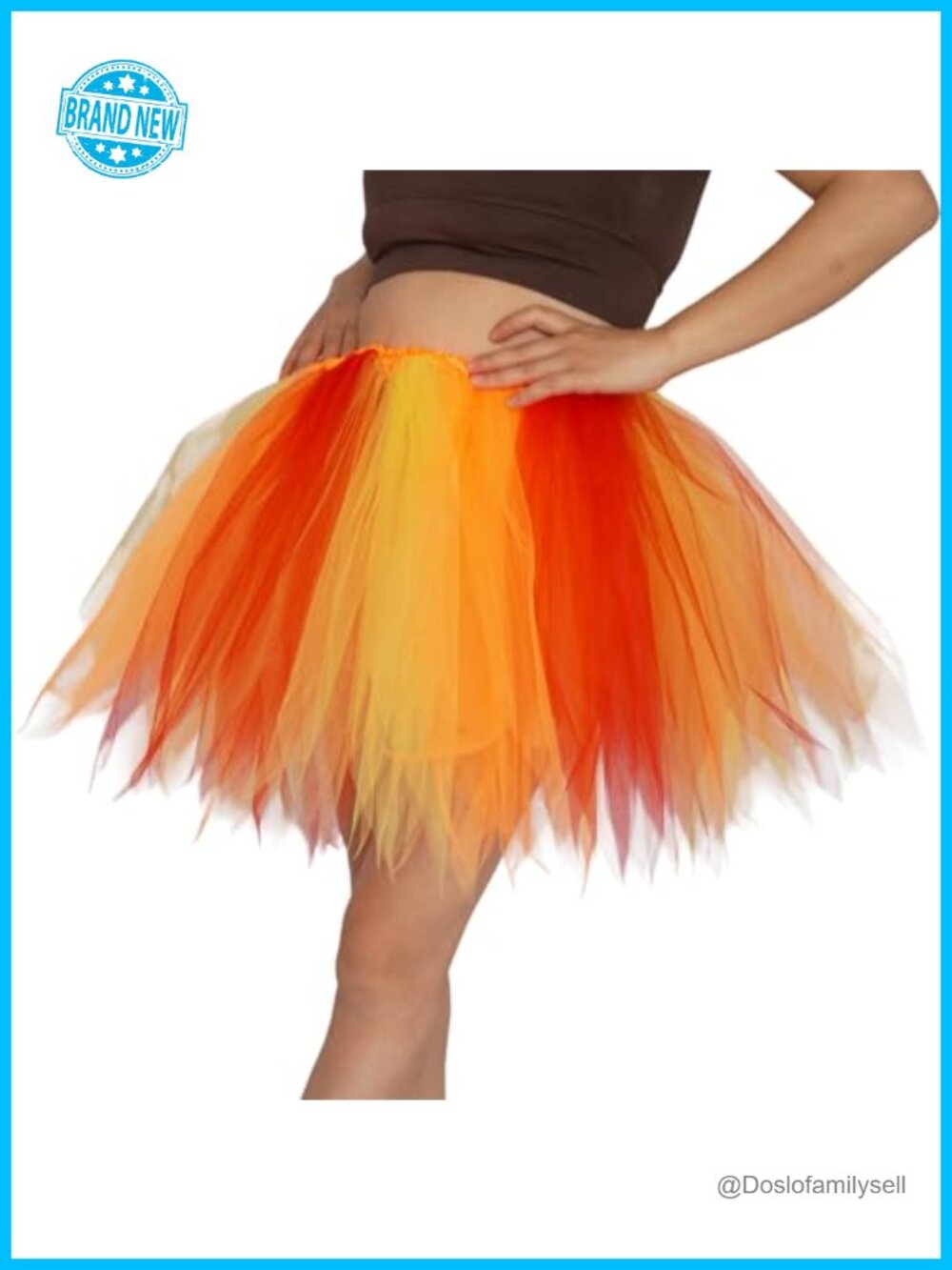 Layered Tulle Tutu Skirt Adult Ballet Bubble Dance 80s Costume
